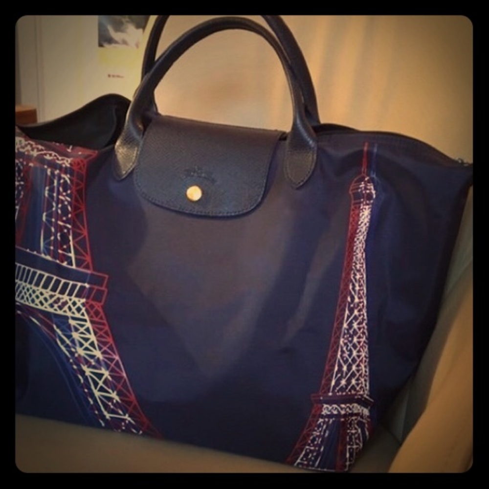 Lonchamp 2019 'Pliage Tour - Eiffel' Tote